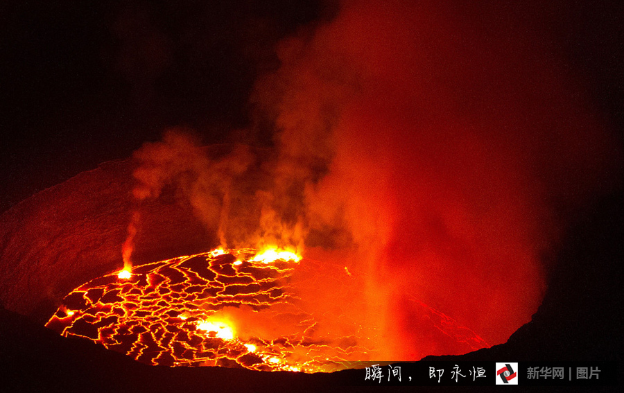 非洲的尼拉贡戈火山
