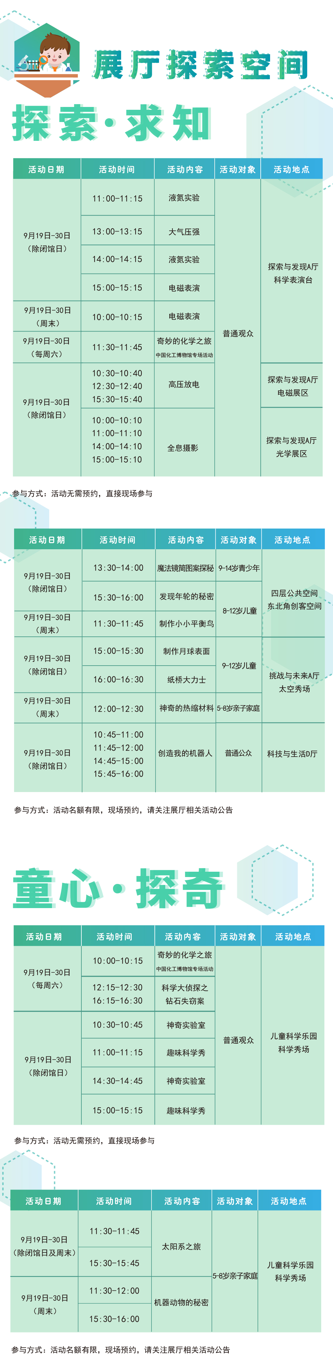 展厅探索空间,品牌教育,活动预告