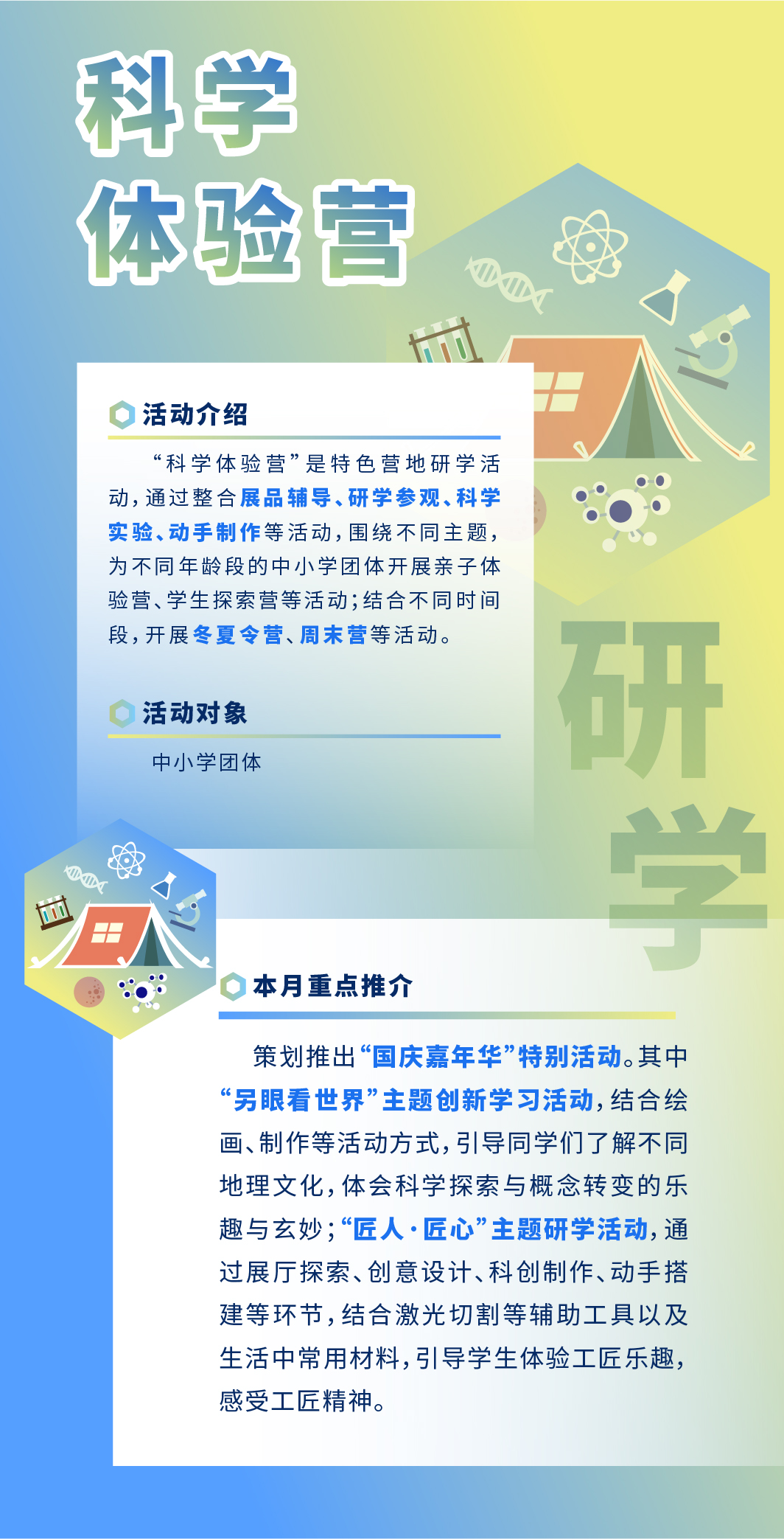 科学体验营,展品辅导,研学参观
