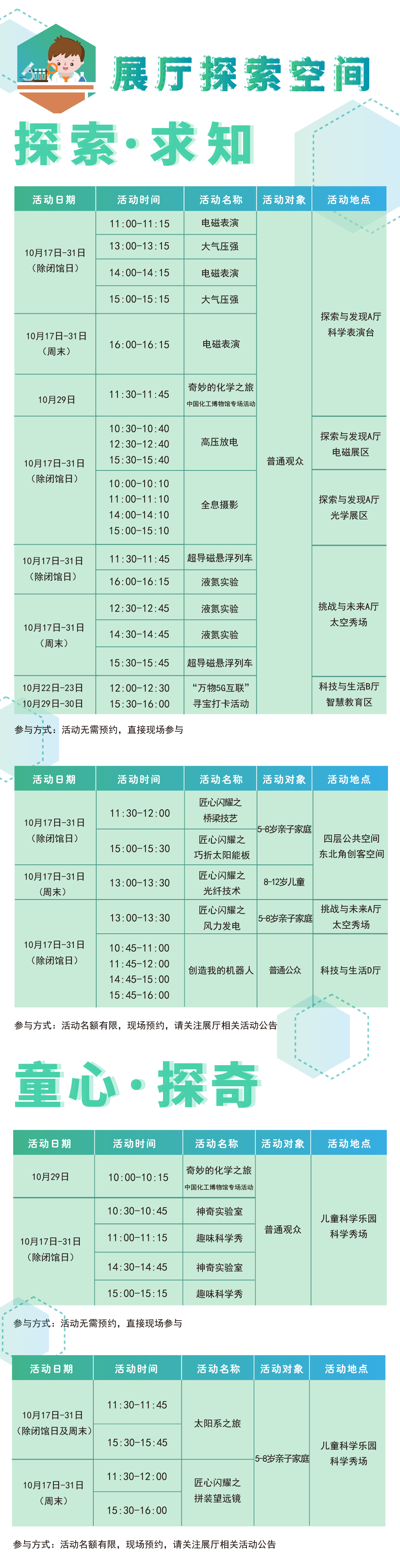展厅探索空间,品牌教育,活动预告