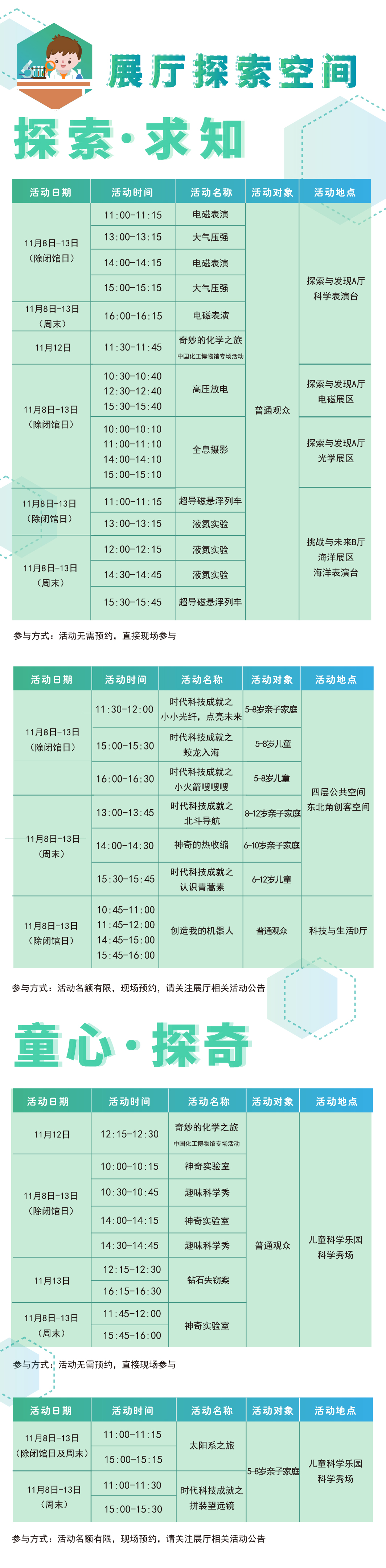 展厅探索空间,品牌教育,活动预告